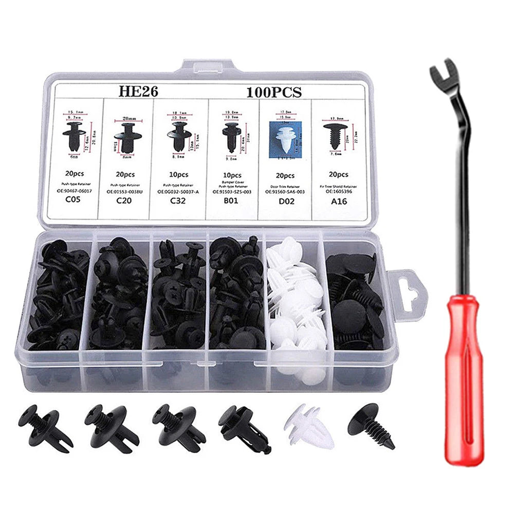 Trim fastener set