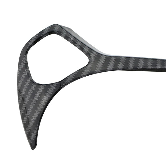 Carbon fibre effect steering wheel trim